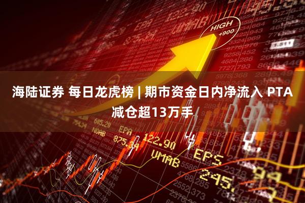 海陆证券 每日龙虎榜 | 期市资金日内净流入 PTA减仓超13万手